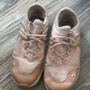 Puma Pink and Tan Athletic Shoes